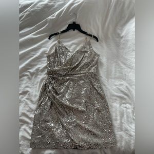 NWT Sparkly silver sequin dress perfect for NYE